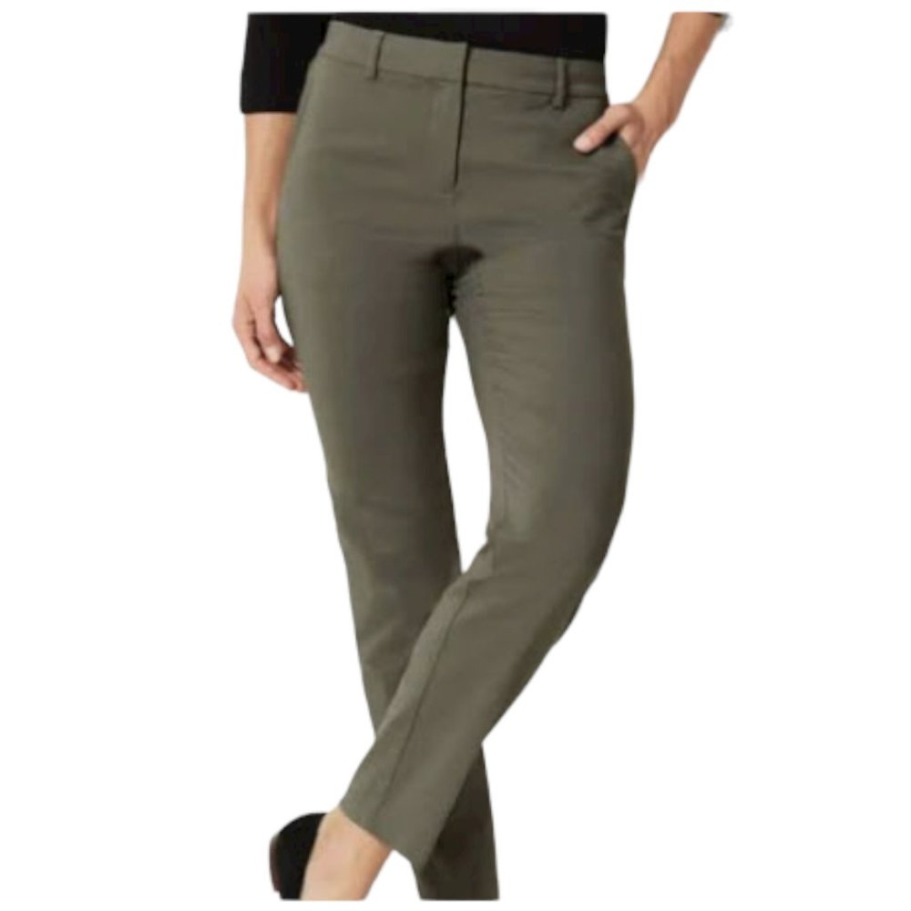J Jill Wearever Refined Woven Trousers - Caraway - Size 18 - NWT